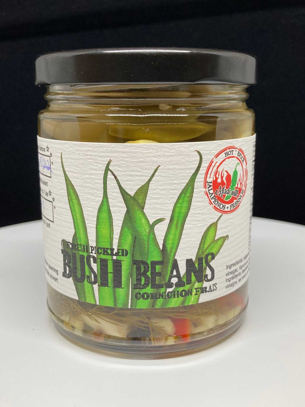 Fresh Pickled Bush Beans HOT 250mL