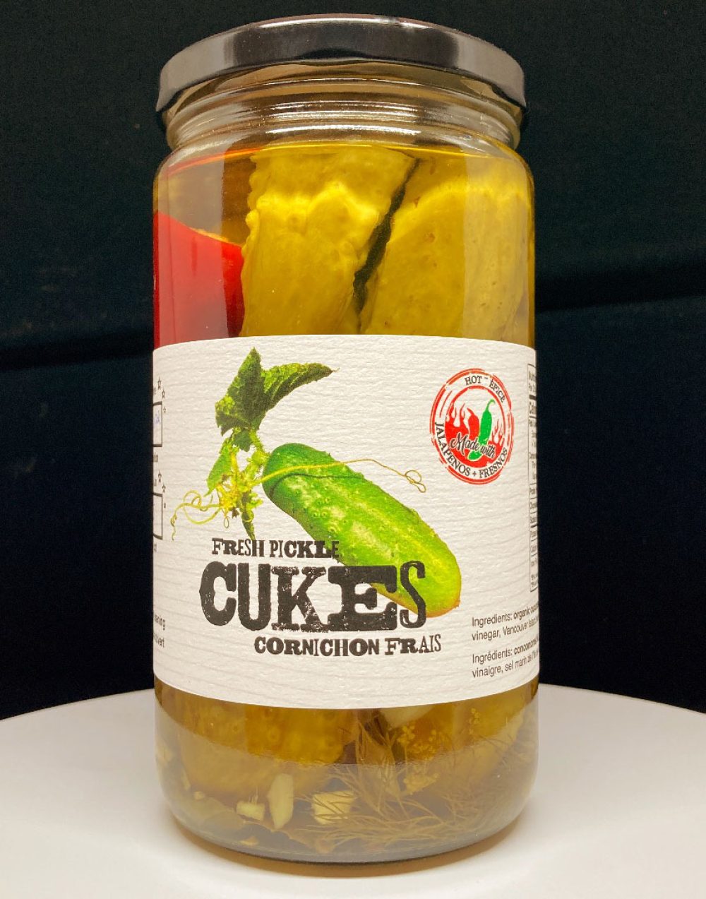 Fresh Pickled Cukes HOT 750mL